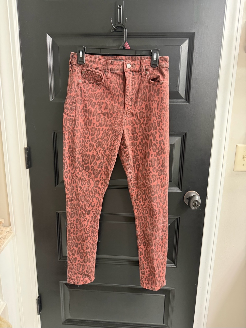Joe’s Jeans The Charlie High Rise Skinny Ankle Leopard Print Jeans Size 28